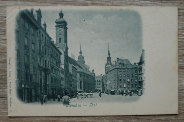 AK München / 1900 / Thal / Straßenansicht Häuser Geschäfte Architektur